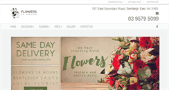 Desktop Screenshot of flowers24hours.com.au